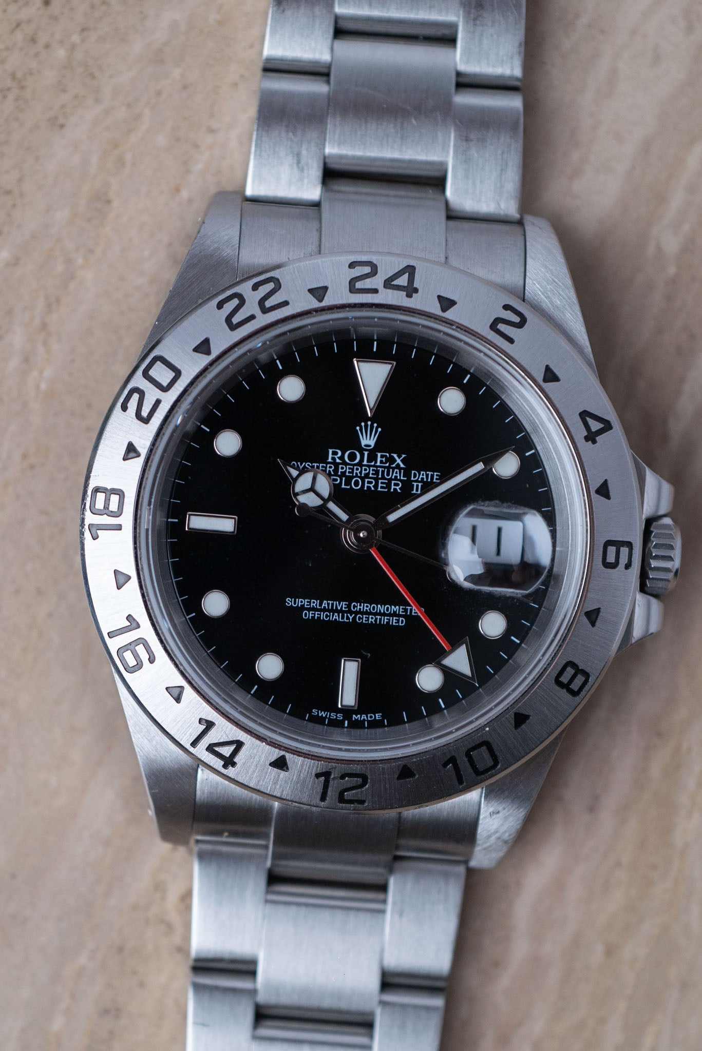 Rolex Explorer II 16570 Black Dial Y Serial 2002 Full Set – Classic ...