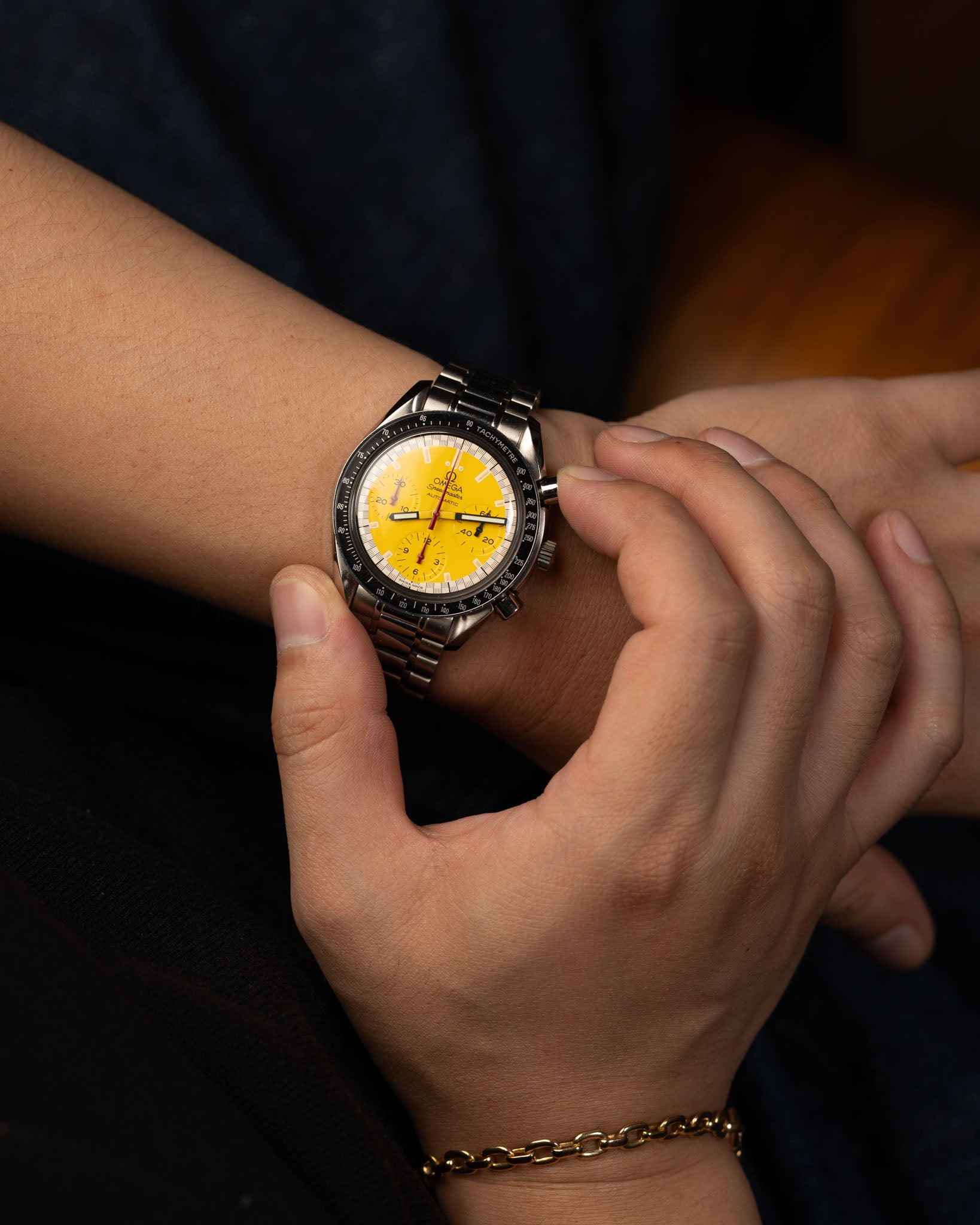 Omega Speedmaster Reduced Racing Michael Schumacher Yellow