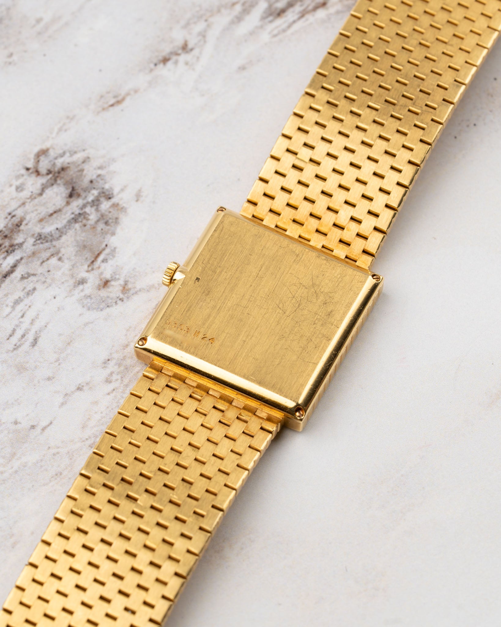 Piaget Heritage 9353 H24 'Kit Kat' Champage Dial 18k YG 1970s
