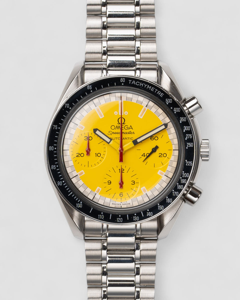 Omega Speedmaster Reduced Racing Michael Schumacher 3510.12 Yellow Dial ...